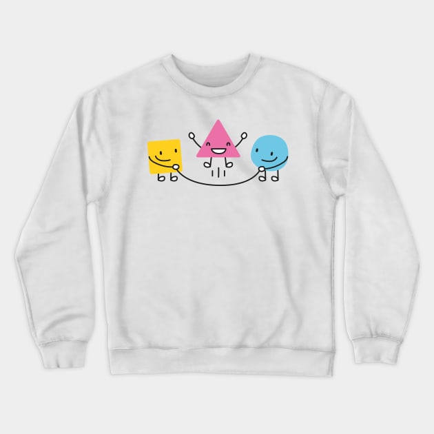 Cute shapes jumping rope Crewneck Sweatshirt by illulief